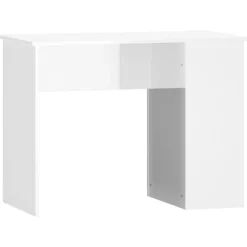 vidaXL Schreibtisch Hochglanz-Weiß 100x55x75 cm Holzwerkstoff