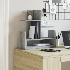 vidaXL Schreibtisch-Organizer Grau Sonoma 49x20x52,5 cm Holzwerkstoff