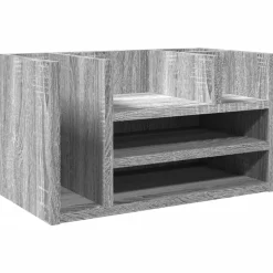 vidaXL Schreibtisch-Organizer Grau Sonoma 44,5x24x25 cm Holzwerkstoff