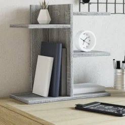 vidaXL Schreibtisch-Organizer Grau Sonoma 42x21,5x42 cm Holzwerkstoff
