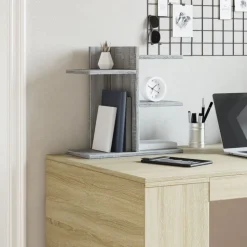 vidaXL Schreibtisch-Organizer Grau Sonoma 42x21,5x42 cm Holzwerkstoff