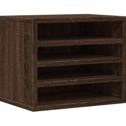 vidaXL Schreibtisch-Organizer Braun Eichen-Optik 36x26x29,5 cm