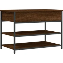 vidaXL Schuhbank Braun Eichen-Optik 70x42,5x50 cm Holzwerkstoff