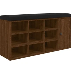 vidaXL Schuhbank Braun Eichen-Optik 102x32x50 cm Holzwerkstoff