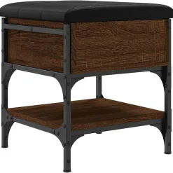 vidaXL Schuhbank Braun Eichen-Optik 42x42x45 cm Holzwerkstoff