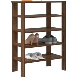 vidaXL Schuhregal Braun Eichen-Optik 61x32x87,5 cm Holzwerkstoff
