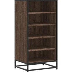 vidaXL Schuhregal Braun Eichen-Optik 48x38x97,5 cm Holzwerkstoff