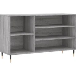 vidaXL Schuhregal Grau Sonoma 102x36x60 cm Holzwerkstoff