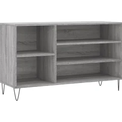vidaXL Schuhregal Grau Sonoma 102x36x60 cm Holzwerkstoff