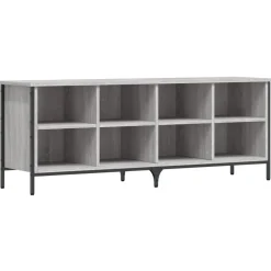 vidaXL Schuhregal Grau Sonoma 131x35x50 cm Holzwerkstoff