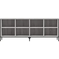 vidaXL Schuhregal Grau Sonoma 131x35x50 cm Holzwerkstoff