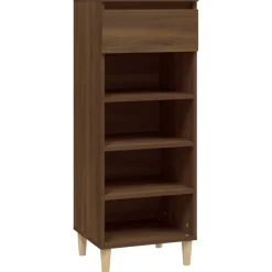 vidaXL Schuhschrank Braun Eichen-Optik 40x36x105 cm Holzwerkstoff