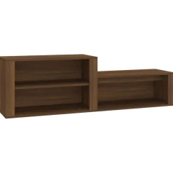 vidaXL Schuhschrank Braun Eichen-Optik 150x35x45 cm Holzwerkstoff