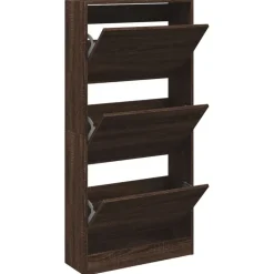 vidaXL Schuhschrank Braun Eichen-Optik 60x21x125,5 cm Holzwerkstoff