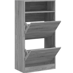vidaXL Schuhschrank Grau Sonoma 60x34x116 cm Holzwerkstoff