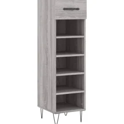 vidaXL Schuhschrank Grau Sonoma 30x35x105 cm Holzwerkstoff