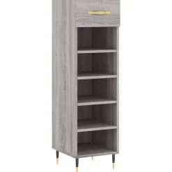vidaXL Schuhschrank Grau Sonoma 30x35x105 cm Holzwerkstoff