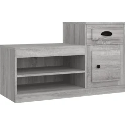 vidaXL Schuhschrank Grau Sonoma 100x42x60 cm Holzwerkstoff