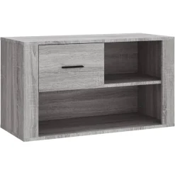 vidaXL Schuhschrank Grau Sonoma 80x35x45 cm Holzwerkstoff