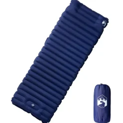 vidaXL Selbstaufblasende Isomatte mit Kissen Marineblau