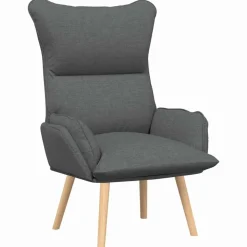vidaXL Sessel Dunkelgrau 69 x 74 x 93 cm Stoff und Sperrholz