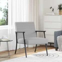 vidaXL Sessel Wolkengrau 59 x 75 x 78 cm Stoff