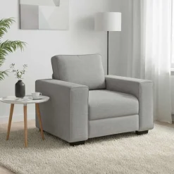 vidaXL Sessel Wolkengrau 100x77x82 cm Stoff