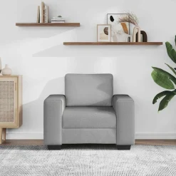 vidaXL Sessel Wolkengrau 100x77x82 cm Stoff