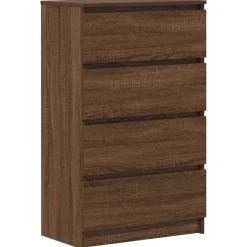 vidaXL Sideboard Braun Eichen-Optik 60x35x98,5 cm Holzwerkstoff