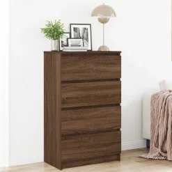 vidaXL Sideboard Braun Eichen-Optik 60x35x98,5 cm Holzwerkstoff