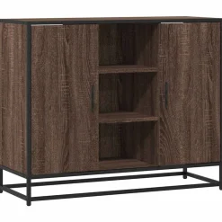vidaXL Sideboard Braun Eichen-Optik 92x35x76 cm Holzwerkstoff
