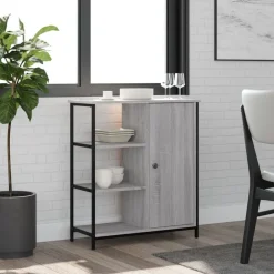 vidaXL Sideboard Grau Sonoma 70x30x80 cm Holzwerkstoff
