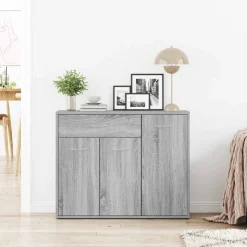 vidaXL Sideboard Grau Sonoma 88x30x70 cm Holzwerkstoff