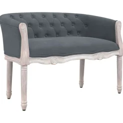 vidaXL Sitzbank Dunkelgrau 98x56x69 cm Samt