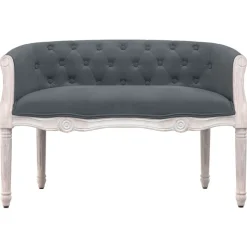 vidaXL Sitzbank Dunkelgrau 98x56x69 cm Samt