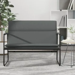 vidaXL Sitzbank Dunkelgrau 100x64x80 cm Stoff