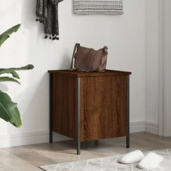 vidaXL Sitzbank mit Stauraum Braun Eichen-Optik 40x42,5x50 cm Holzwerkstoff