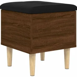 vidaXL Sitzbank mit Stauraum Braun Eichen-Optik 42x42x46 cm