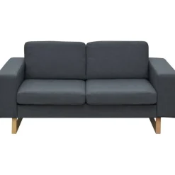 vidaXL 2-Sitzer und 3-Sitzer Sofa Set Dunkelgrau