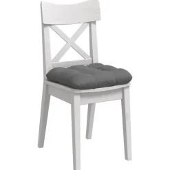 vidaXL Sitzkissen 4 pcs Dunkelgrau 40 x 40 cm Mikrofaserstoff