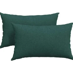 vidaXL Sofakissen 2 pcs Dunkelgrün 50 x 30 cm Stoff