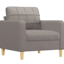 vidaXL Sofasessel Taupe 60 cm Stoff
