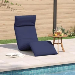 vidaXL Sonnenliege Klappbar Marineblau 175x54x8,5 cm Oxford-Gewebe