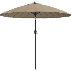 vidaXL Sonnenschirm mit Aluminium-Mast 270 cm Taupe