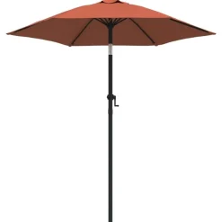 vidaXL Sonnenschirm Terrakotta 200 x 224 cm Aluminium
