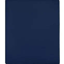 vidaXL Spannbettlaken Jersey Marineblau 90x200 cm Baumwolle