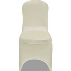 vidaXL Stretch-Stuhlhussen 100 Stk. Creme
