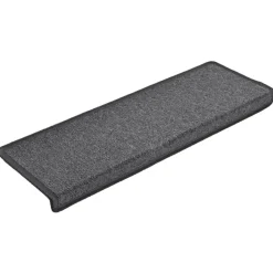 vidaXL Stufenmatten 15 Stk. 65x21x4 cm Dunkelgrau Rechteckiger Rand