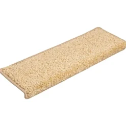 vidaXL Stufenmatten 15 Stk. 65x21x4 cm Creme Rechteckiger Rand
