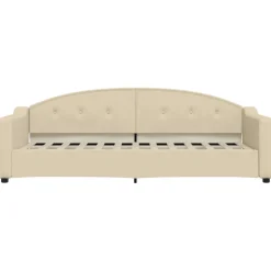 vidaXL Tagesbett Creme 80x200 cm Stoff